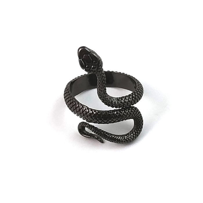 Wholesale silver-plated paint spirit snake unisex ring