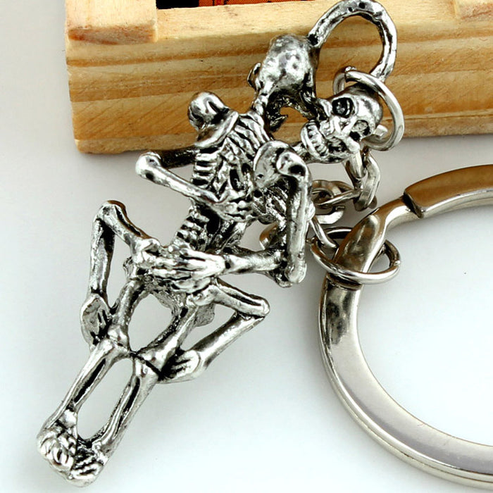 Wholesale Skull Alloy Keychain JDC-KC-WenCS001