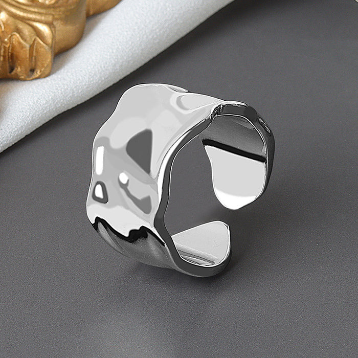 Wholesale Chic Geometric Open Ring Minimalist Women S Copper Electroplated Fashion Accessory For Everyday Wear And Boutique Resale