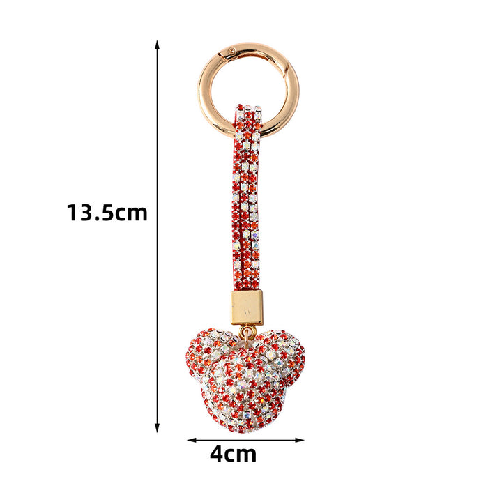 Wholesale Cartoon Micro-encrusted Rhinestone Keychain JDC-KC-JFan020