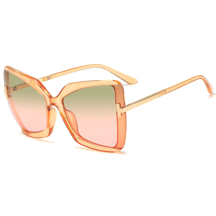 Wholesale Large Frame Butterfly Frame T-shaped PC Sunglasses JDC-SG-XIa062