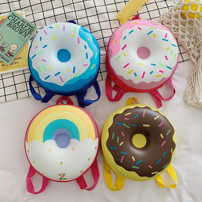 Wholesale Cute backpack with donut shell, playful and stylish design for kindergarten students