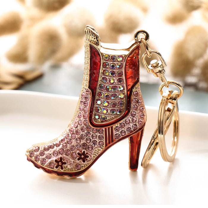 Wholesale Diamond-encrusted Shoes Alloy Keychain JDC-KC-ChaoK053