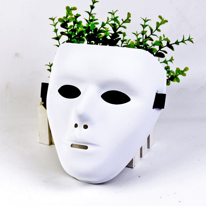 Wholesale Pure White Frosted Street Dance Mask Mask Dancer Ghost Step  Mask Ball
