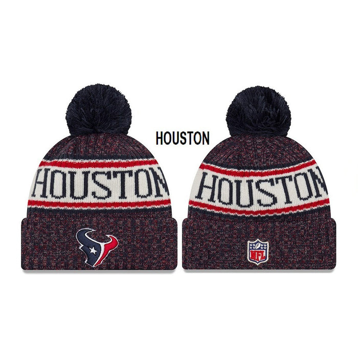Wholesale Plush wool hat rugby team stretch knitted hat sports hat beanie