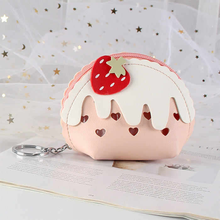 Wholesale Strawberry Ice Cream Cute Mini Coin Purse JDC-WT-YT001