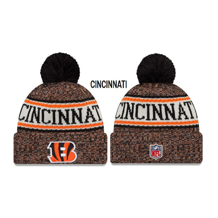 Wholesale Plush wool hat rugby team stretch knitted hat sports hat beanie