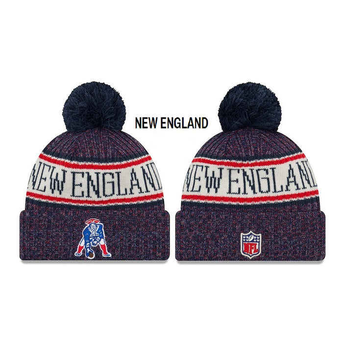 Wholesale Plush wool hat rugby team stretch knitted hat sports hat beanie