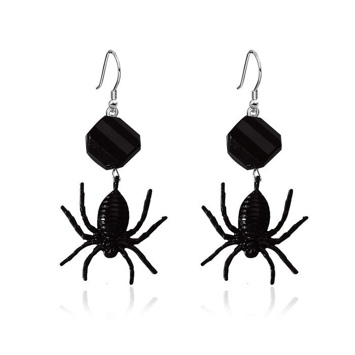 Wholesale Spider earrings dark girl Spider earrings Halloween accessories