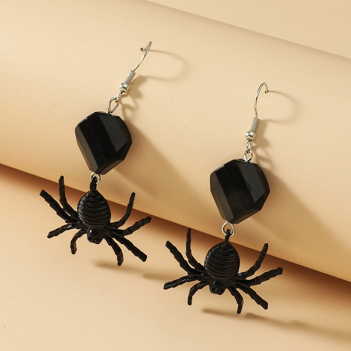 Wholesale Spider earrings dark girl Spider earrings Halloween accessories
