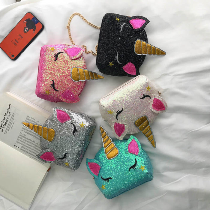 Wholesale Shoulder Bag PU Cartoon Cute Unicorn JDC-SD-ChunNiao001