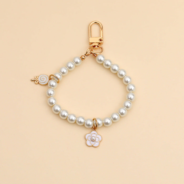 Wholesale Alloy Pearl Lanyard Keychain JDC-KC-ARui001