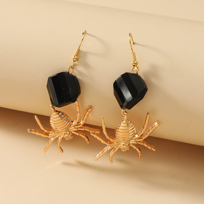 Wholesale Spider earrings dark girl Spider earrings Halloween accessories