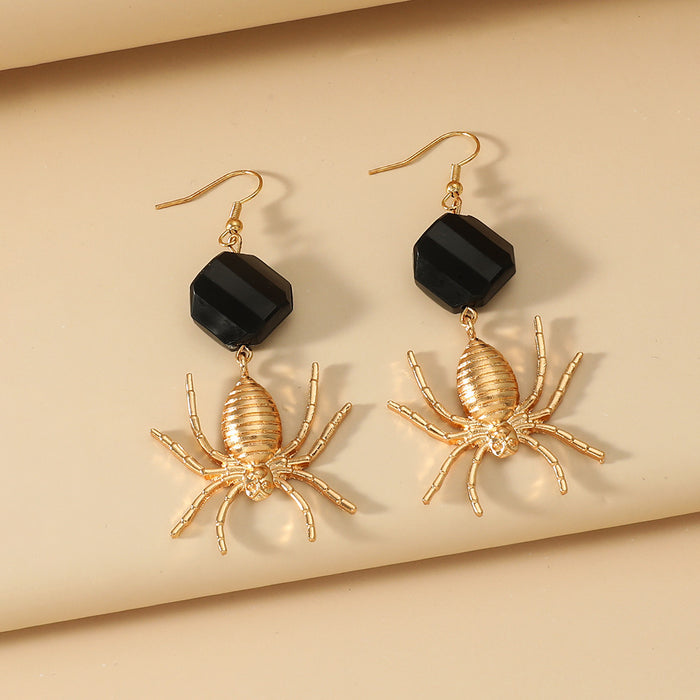 Wholesale Spider earrings dark girl Spider earrings Halloween accessories