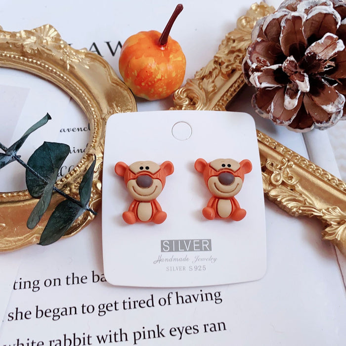 Wholesale alloy funny cute animation earrings (M)  JDC-ES-CST001