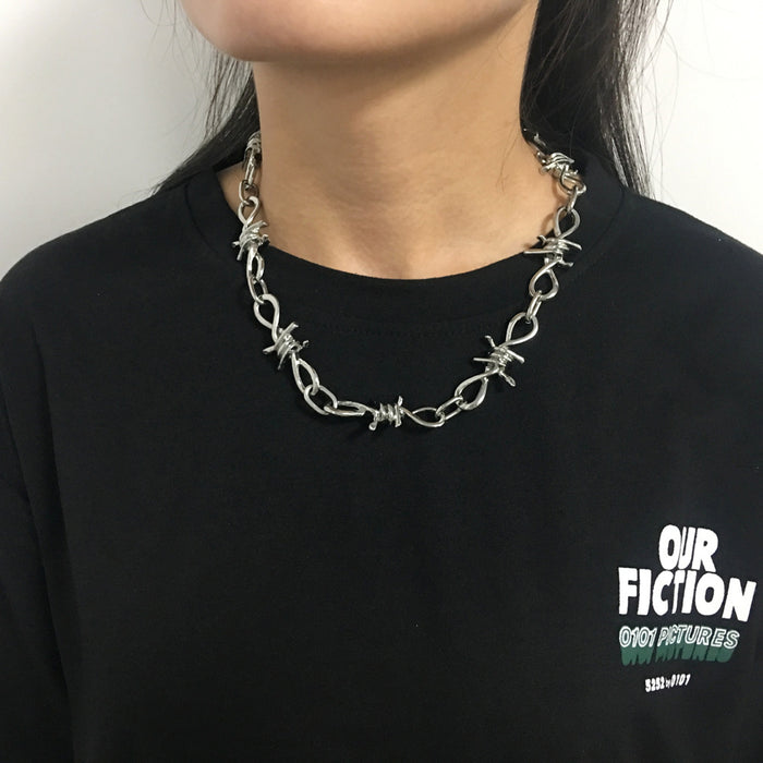 Wholesale Thorn necklace design collarbone chain necklace