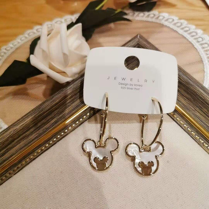 Wholesale Silver Pin Cartoon Earrings JDC-ES-RZ001