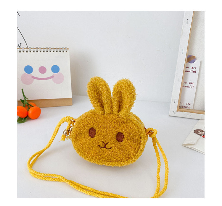 Wholesale New Plush Bunny Children's Crossbody Bag Korean Version Cute Girls' Shoulder Bag Children's Coin Purse JDC-SD-SS002