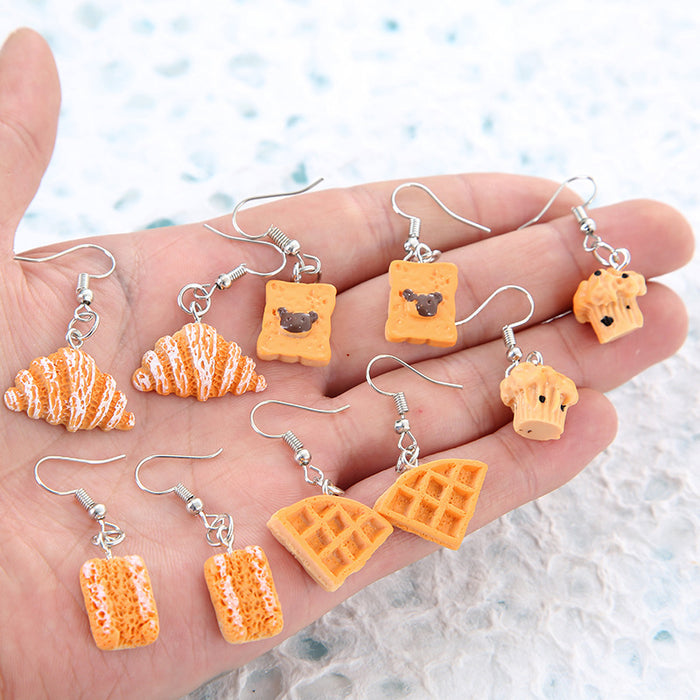 Wholesale Resin Cake Earrings JDC-ES-JinY001