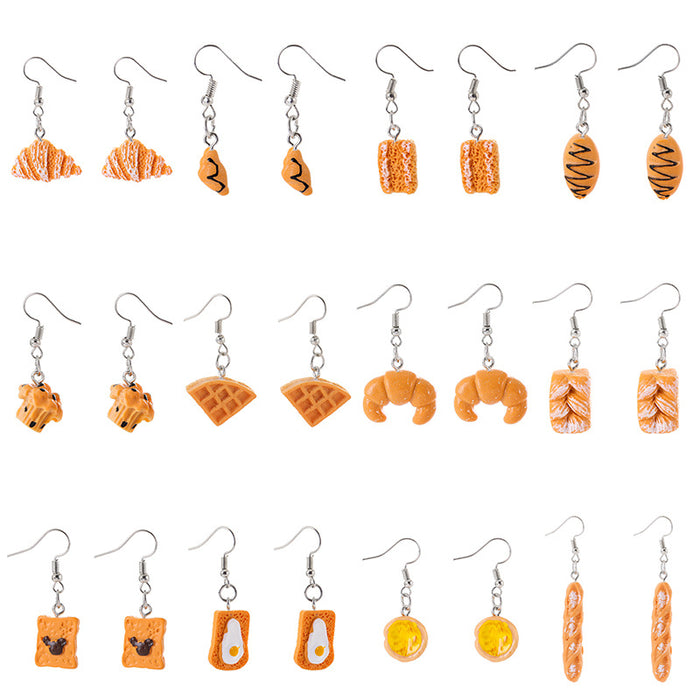 Wholesale Resin Cake Earrings JDC-ES-JinY001