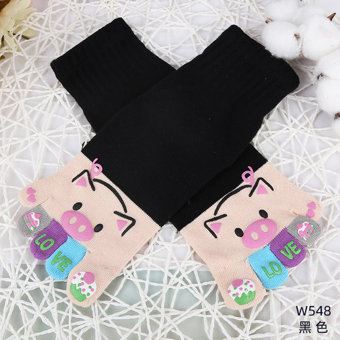Wholesale Autumn five-finger socks women' s cotton socks autumn and winter toe socks breathable sweat-absorbent good wear toe socks