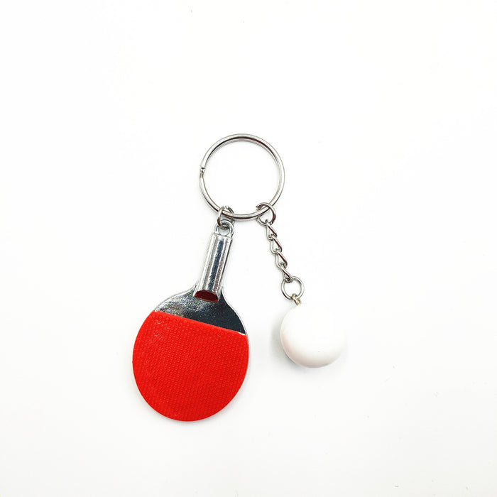 Wholesale Table tennis racket keychain pendant, table tennis fan souvenir