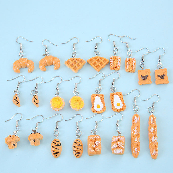 Wholesale Resin Cake Earrings JDC-ES-JinY001