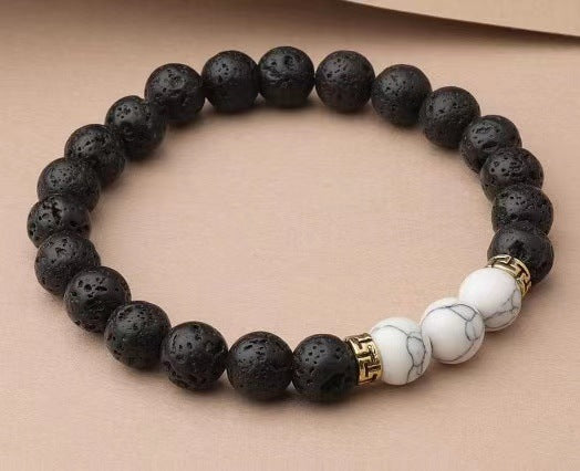 Wholesale Natural stone volcanic stone emperor stone turquoise bracelet