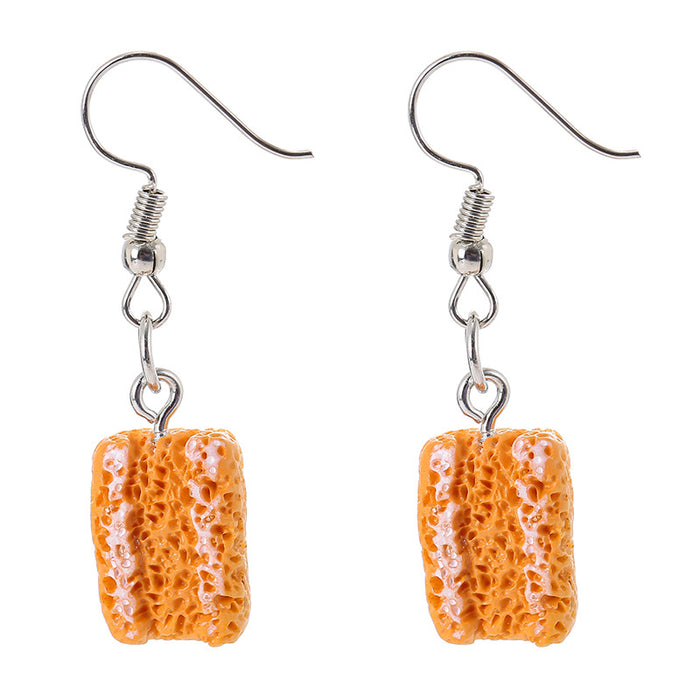 Wholesale Resin Cake Earrings JDC-ES-JinY001