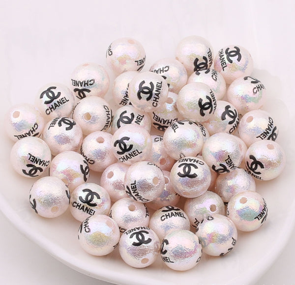 Wholesale 100pcs 16mm Acrylic Imitation Pearl Cream Round Beads JDC-BDS-ZhiXiang002