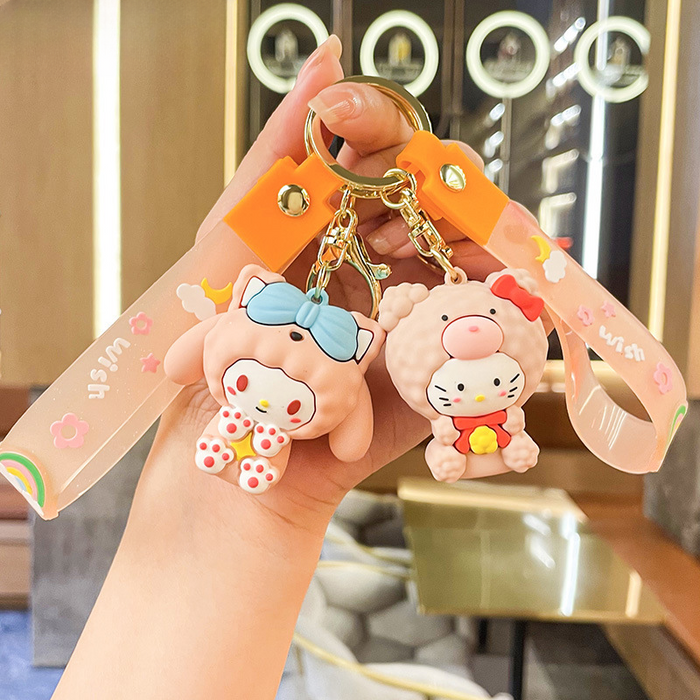 Wholesale Cartoon Doll Silicone Keychain JDC-KC-Benxin032