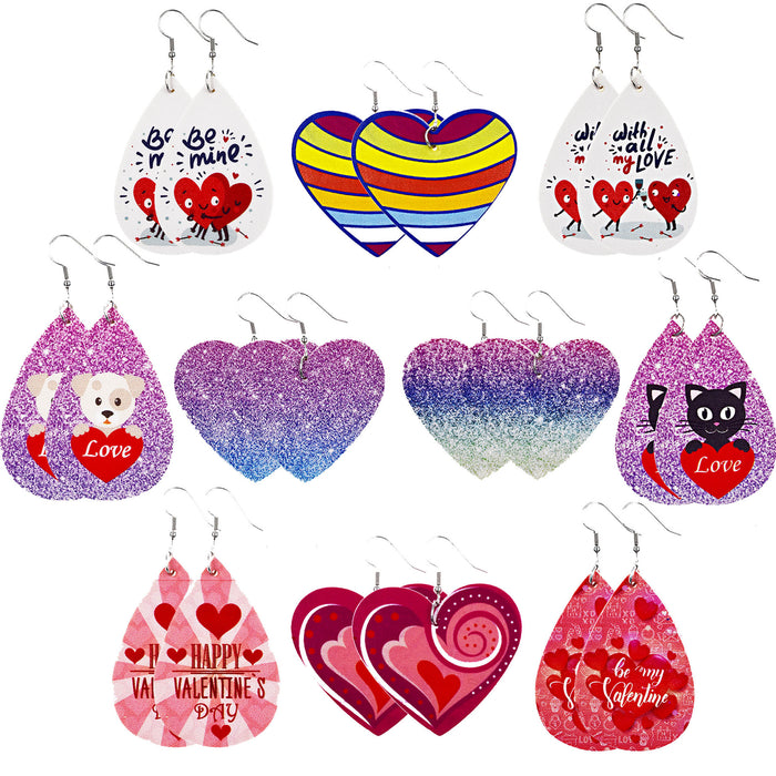 Wholesale Valentine's Day Leather Earrings JDC-ES-ChenC018