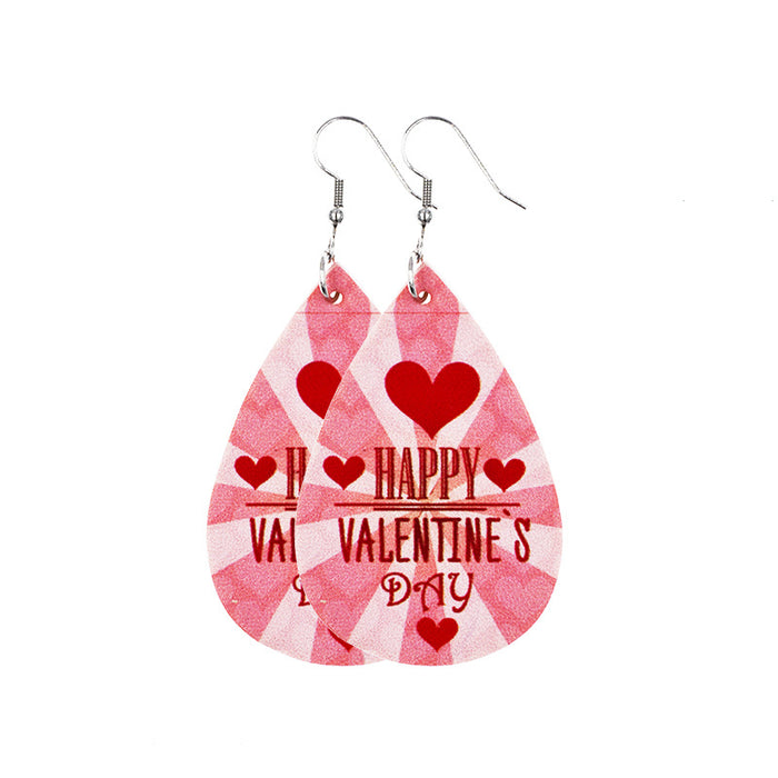 Wholesale Valentine's Day Leather Earrings JDC-ES-ChenC018