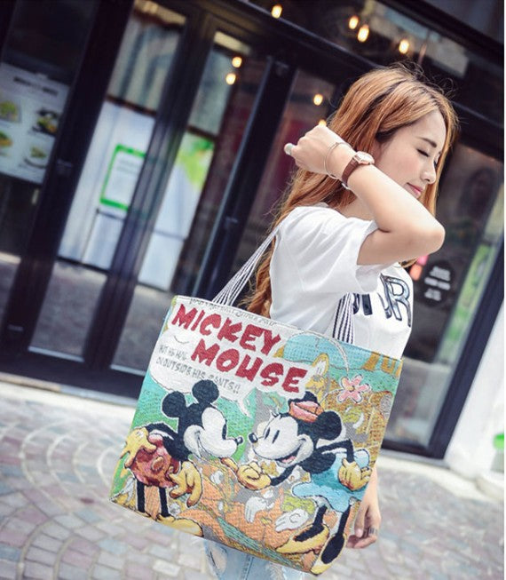 Wholesale Fashion Cartoon Canvas Bag Women's Shoulder Bag JDC-SD-Kaid001