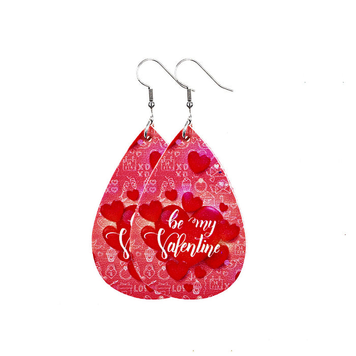 Wholesale Valentine's Day Leather Earrings JDC-ES-ChenC018