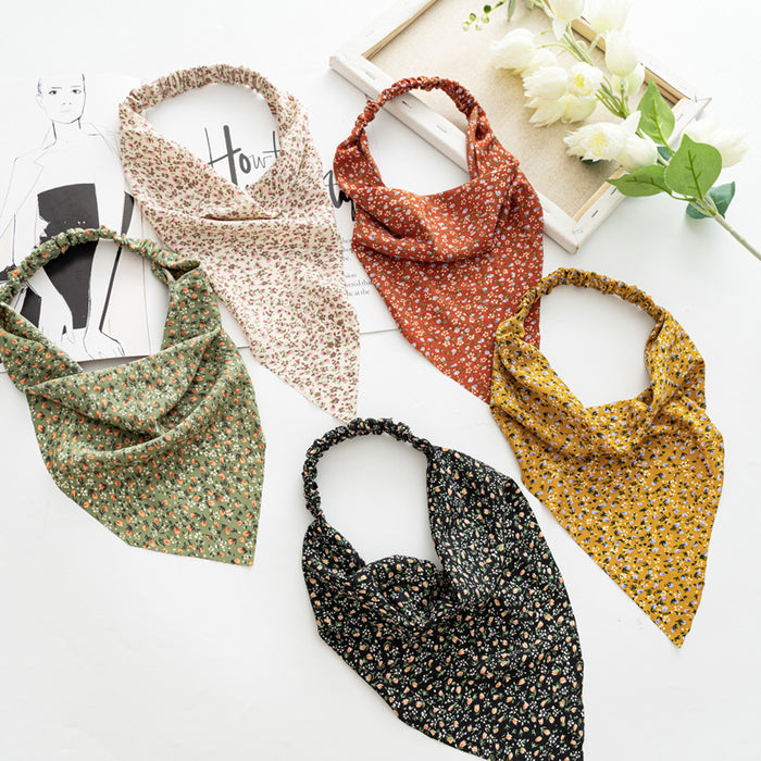 Wholesale Triangle Scarf Stretch Hair Band Headband Three-state Hair Band