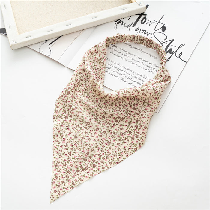 Wholesale Triangle Scarf Stretch Hair Band Headband Three-state Hair Band