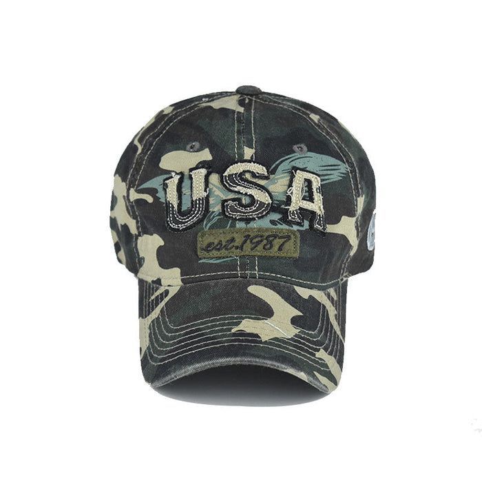 Wholesale Washed Distressed American Flag Baseball Caps JDC-FH-ErXu005