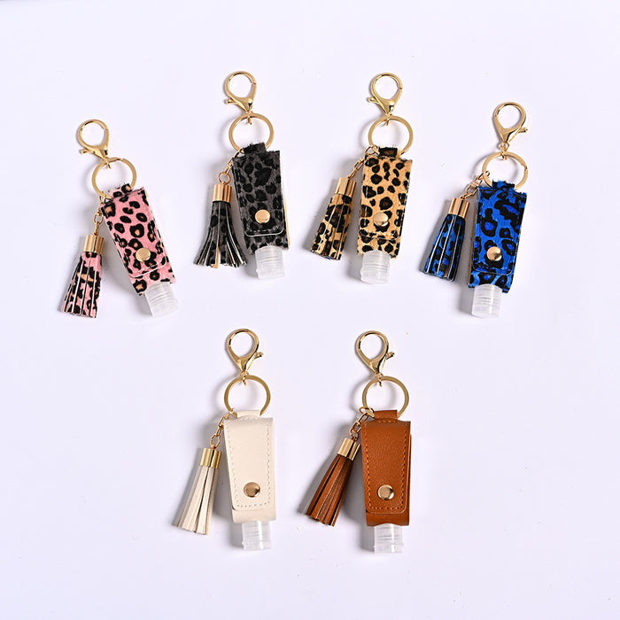 Wholesale Leopard Print PU Leather Case Keychain JDC-KC-JFan010