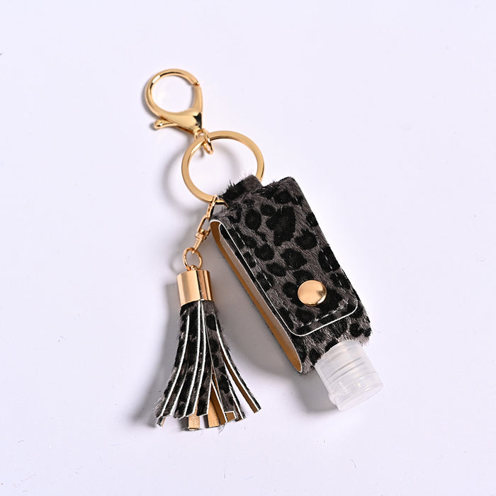 Wholesale Leopard Print PU Leather Case Keychain JDC-KC-JFan010