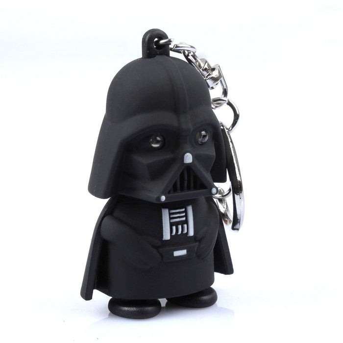 Wholesale LED Light Up Sound Cartoon Character Keychain JDC-KC-BaiS002