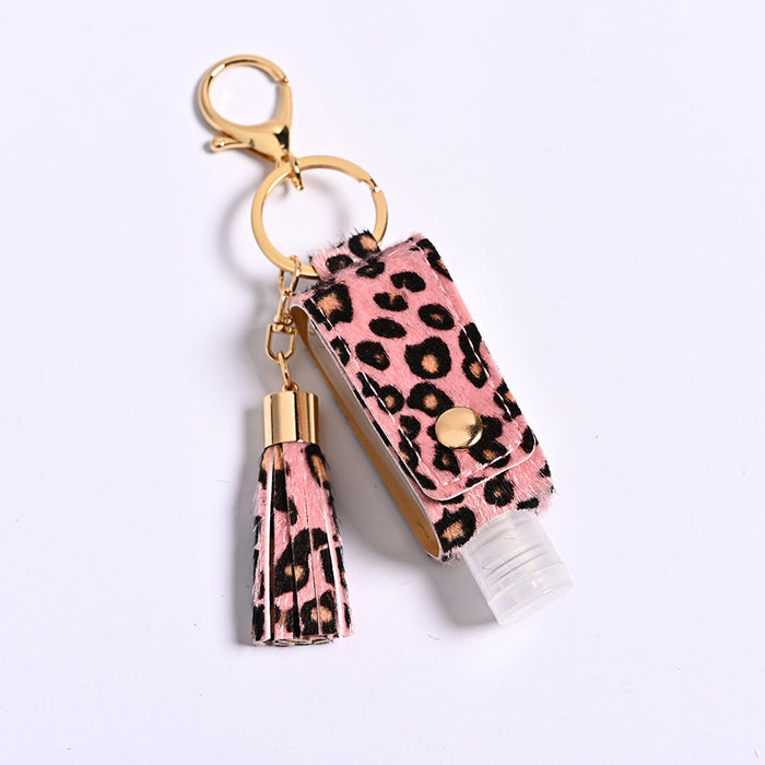 Wholesale Leopard Print PU Leather Case Keychain JDC-KC-JFan010