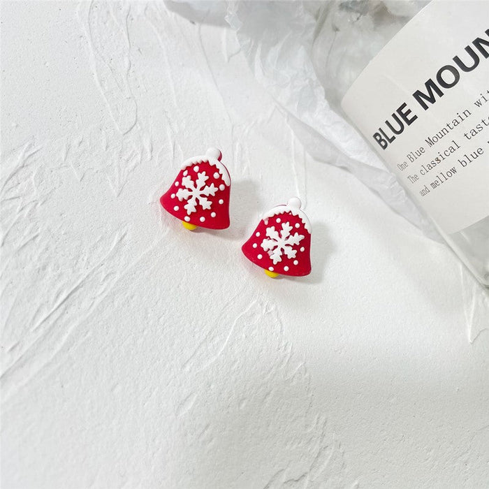 Wholesale Earrings Resin Christmas Cute Santa Elk JDC-ES-Wenhua003