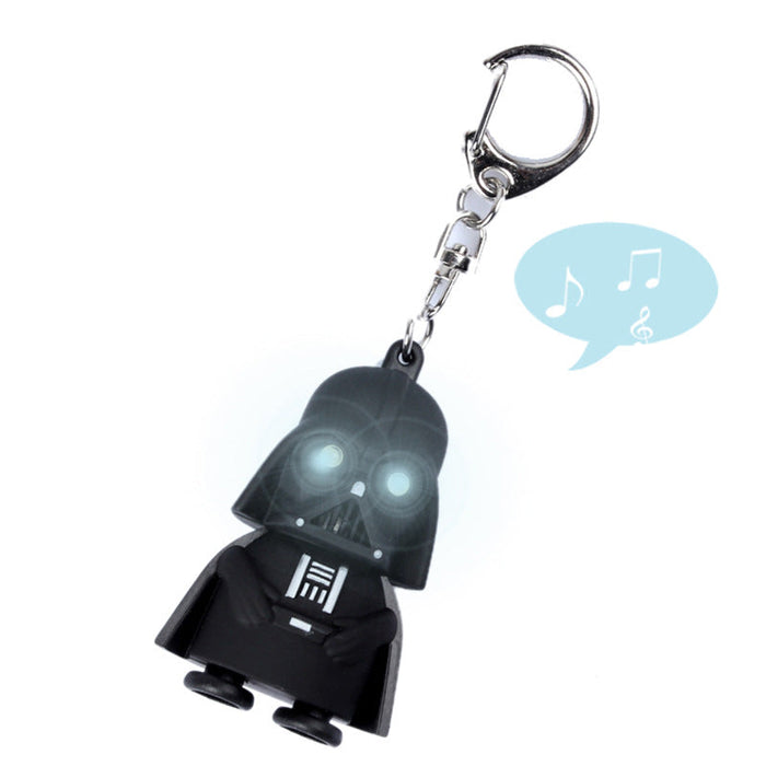 Wholesale LED Light Up Sound Cartoon Character Keychain JDC-KC-BaiS002