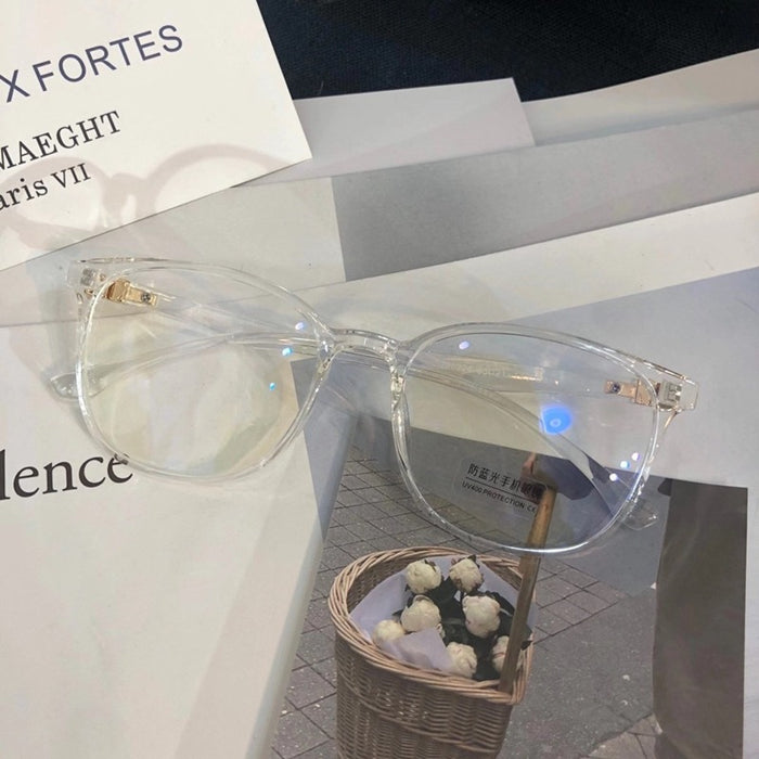 Wholesale Anti blue light glasses TR full frame flat lens protective glasses universal myopia frame