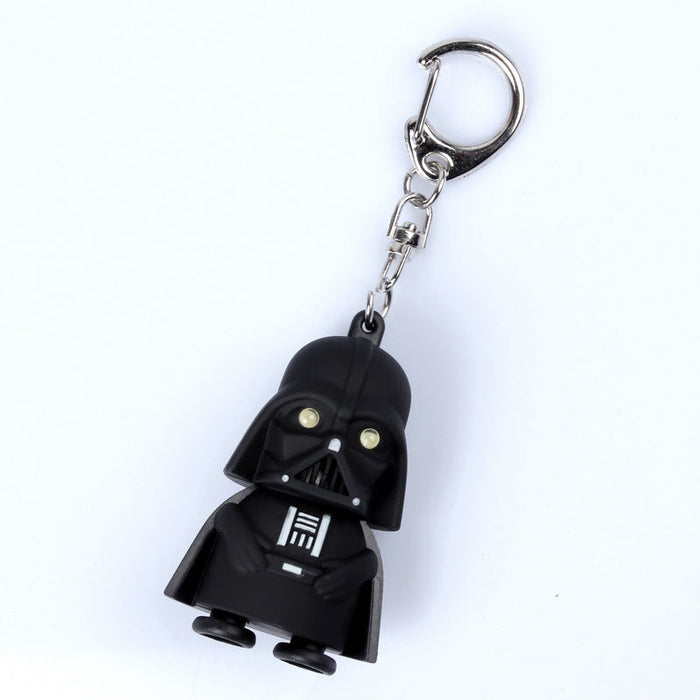 Wholesale LED Light Up Sound Cartoon Character Keychain JDC-KC-BaiS002