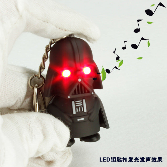 Wholesale LED Light Up Sound Cartoon Character Keychain JDC-KC-BaiS002