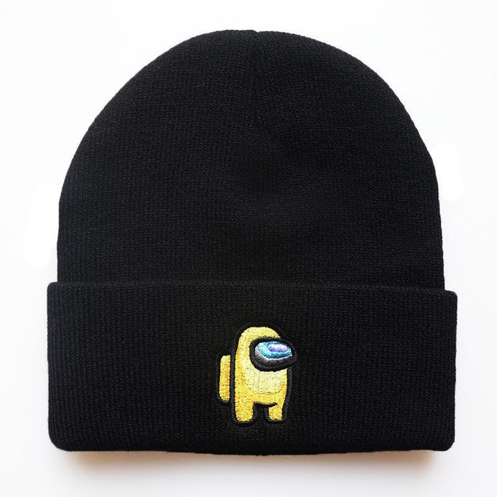 Wholesale Cartoon Embroidery Flower Acrylic Knitted Beanie Hat JDC-FH-LvH023