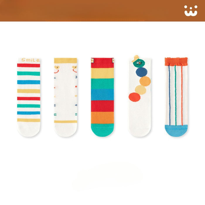 Wholesale New Autumn and Winter Cartoon Girls' Calf Socks Straight Board Socks Cute Cartoon Children's Trend Straight Tube Cotton Socks JDC-SK-SL010