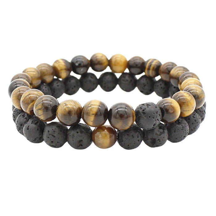 Wholesale Hand string couple stone bracelet
